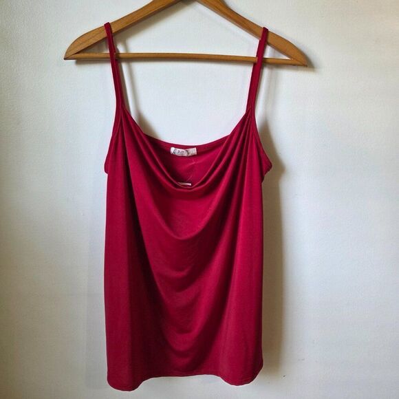 24/7 Maurices Tops - NWT MAURICES SEXY DRESS COWL NECK RED TANK TOP SIZE LARGE